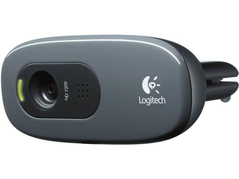 Logitech Webcam HD C270 HD 720p, Belichtungskorrektur HD-Webkamera mit Mikrofon, Rauschunterdrückung und Universalhalterung