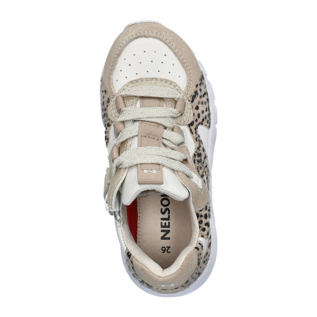 Nelson Kids sneakers beige/wit