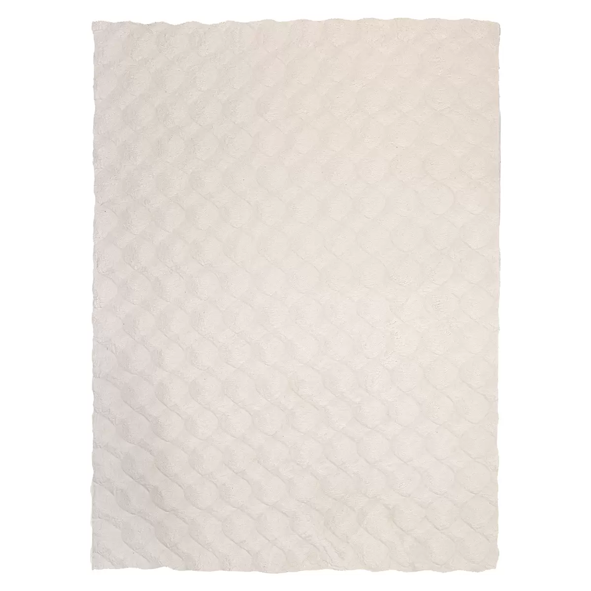 Hochflorteppich Diamond Cut Creme