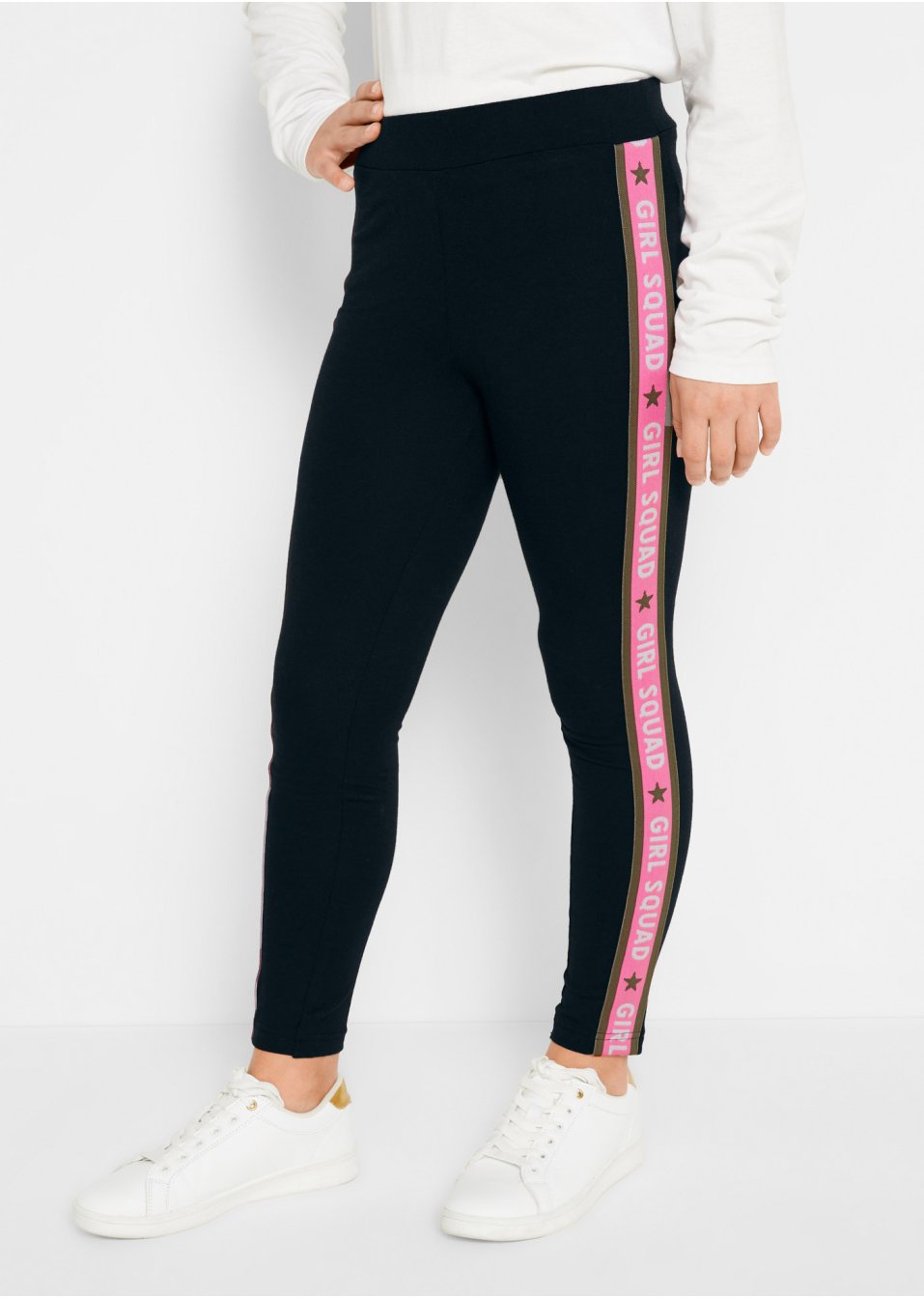 Legging à bandes contrastantes