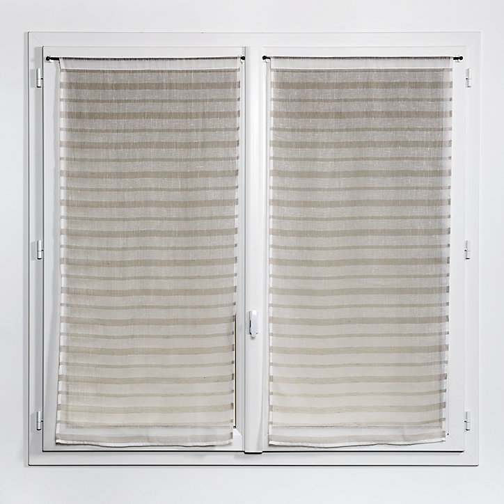 Paire de vitrage Marius l.60 x H.160 cm