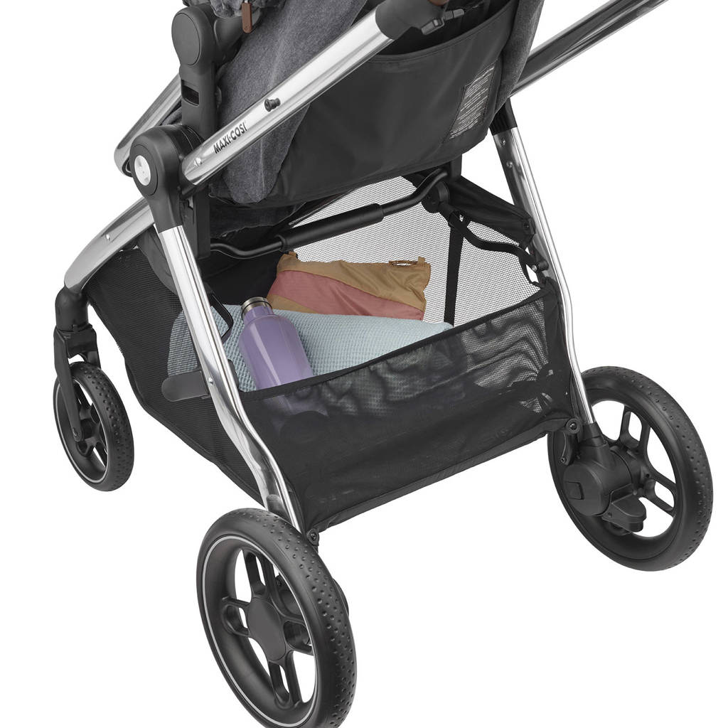 MC Zelia 3 Luxe Twillic Grey Fr (Chrome frame & Brown Leather)