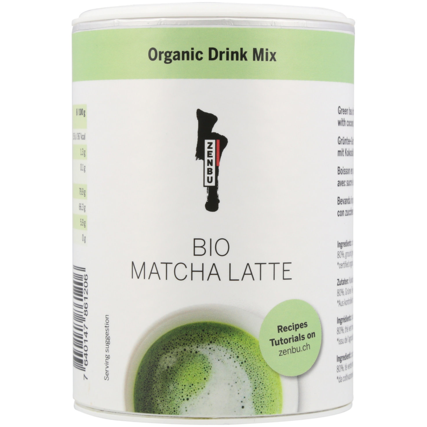 Zenbu Bio Matcha Latte Mix