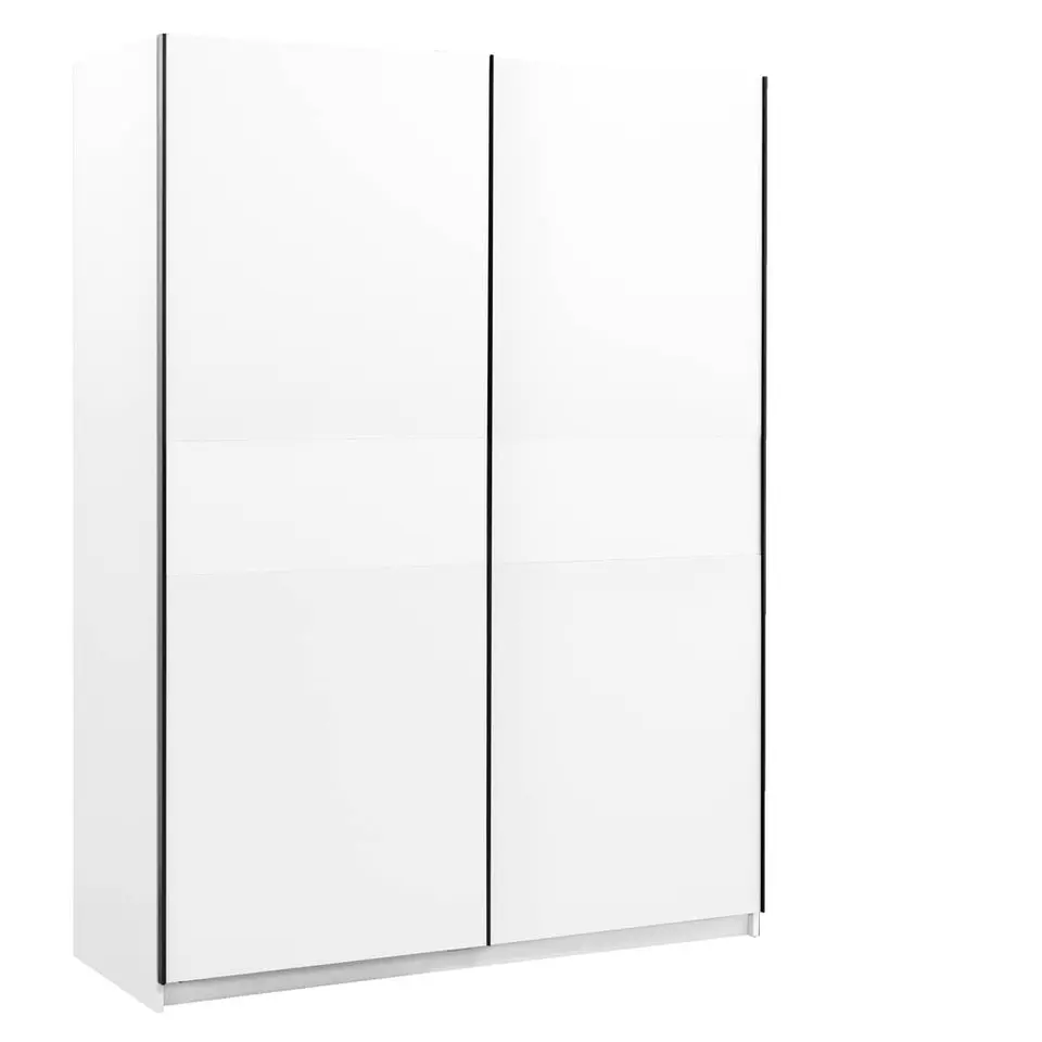 Schuifdeurkast Genua - wit - 204x150x60 cm