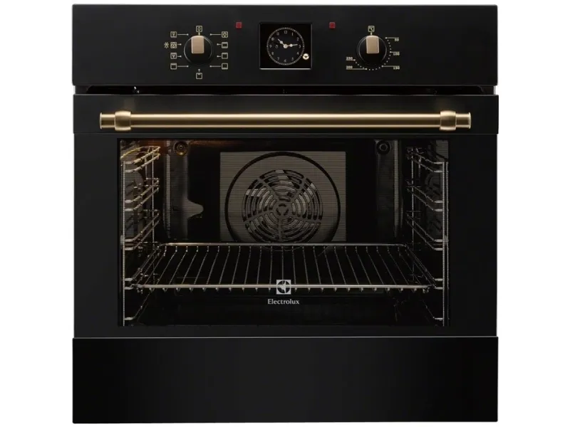 Electrolux SurroundCook 600 Flex EOB3400BOR - Ovn - til indbygning - niche - bredde: 56 cm - dybde: 55 cm - højde: 57.8 cm - med selv-rengøring - Klasse A - sort