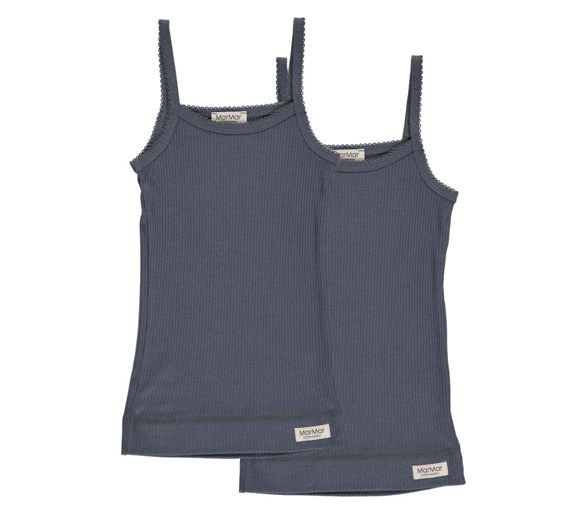Strap Vest 2-pack, Undertøj - Blue