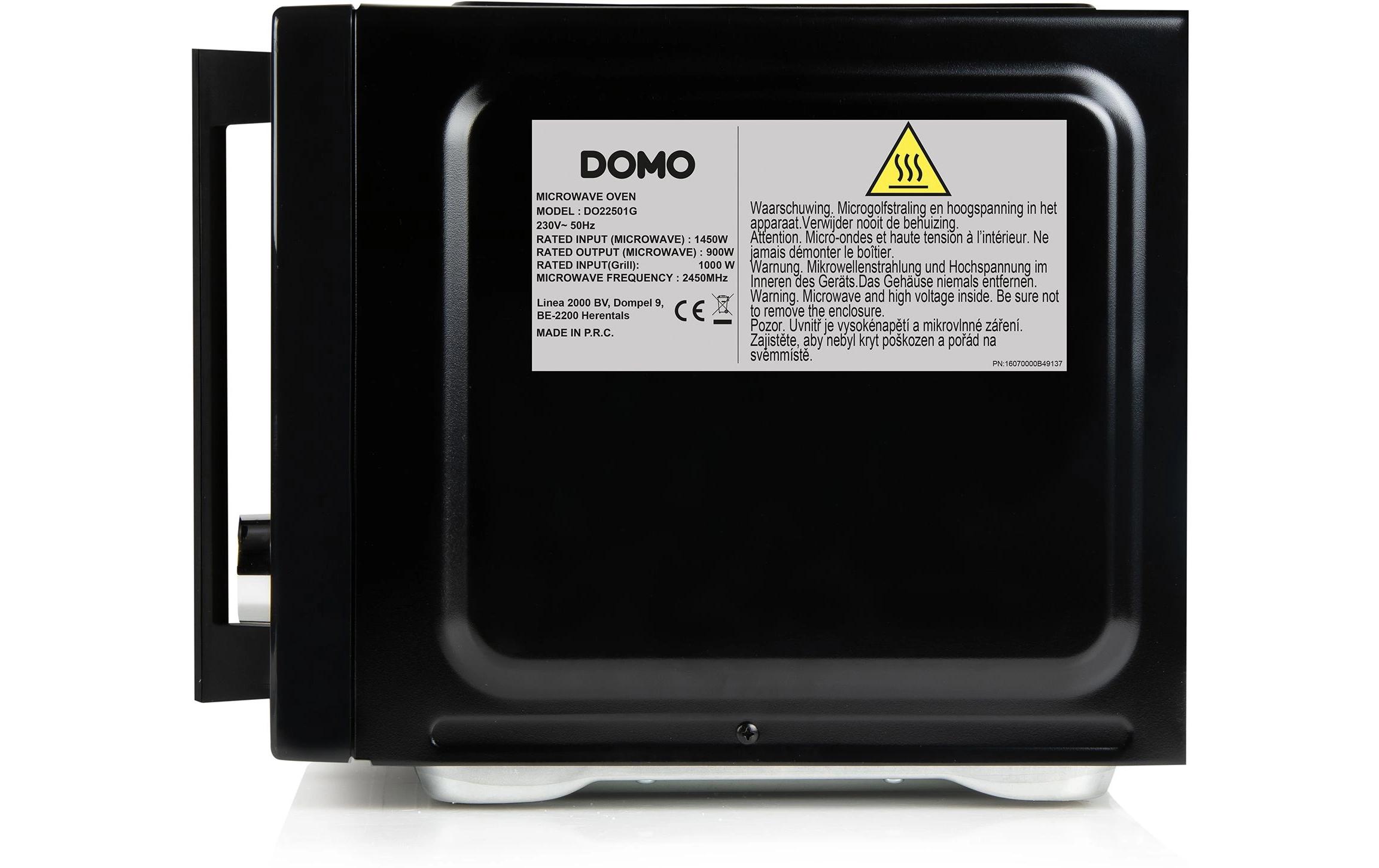 Mikrowelle mit Grill DO22501G Schwarz<br>Mikrowelle mit LED-Anzeige
