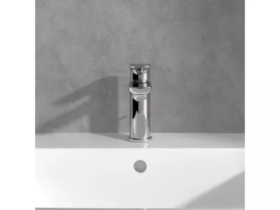 Mitigeur lavabo VILLEROY ET BOCH O.novo avec tirette chrome