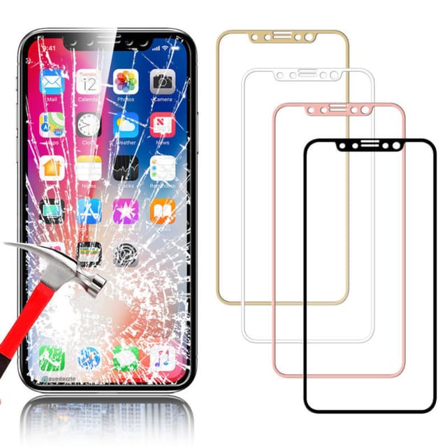 SKALO iPhone X/XS FULL-FIT Hærdet Glas Skærmbeskyttelse