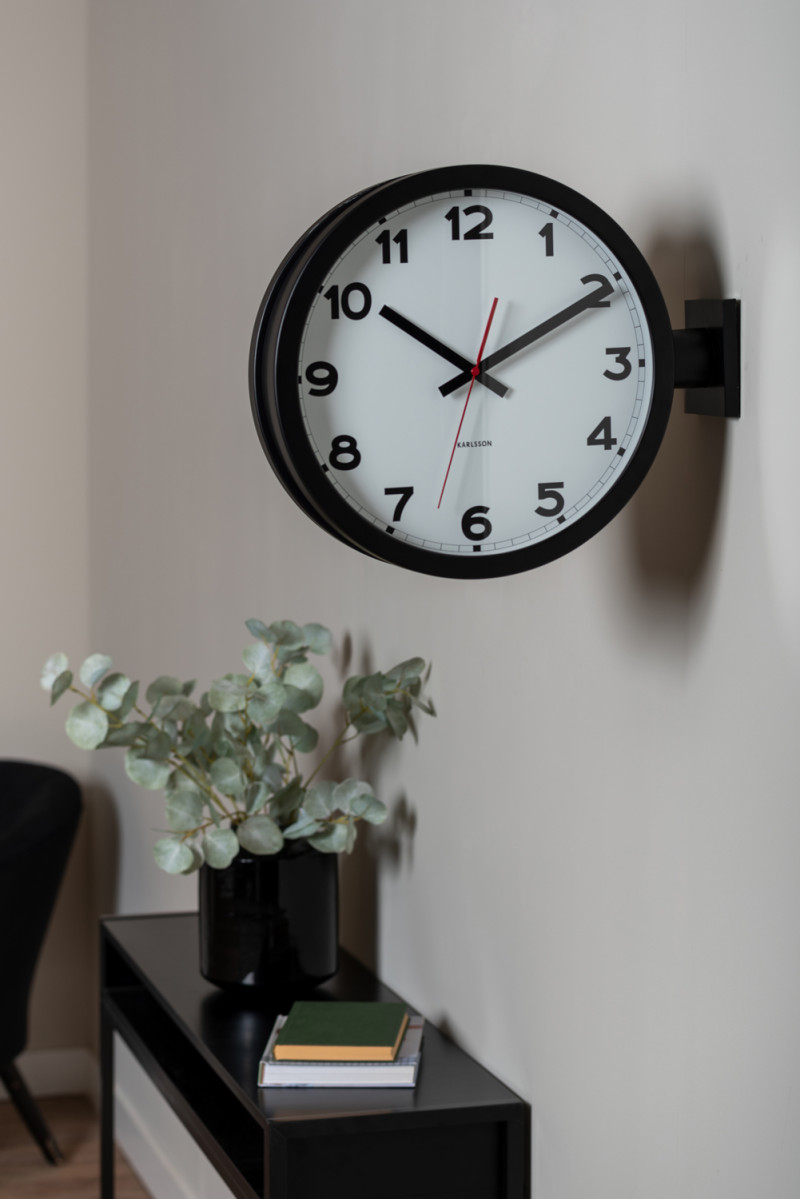 Wall Clock New Classic Double Sided KA5966BK Black