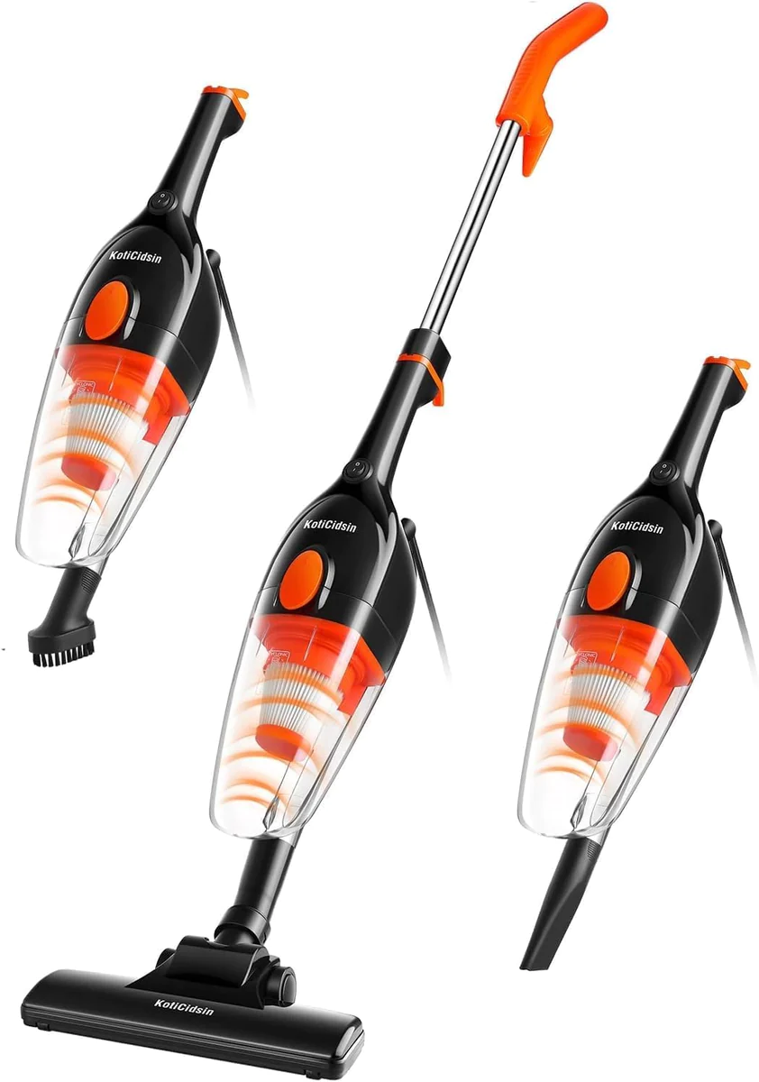 Aspirateur Balai Aspirateur à Main 2 en 1 orange noir Vendos85