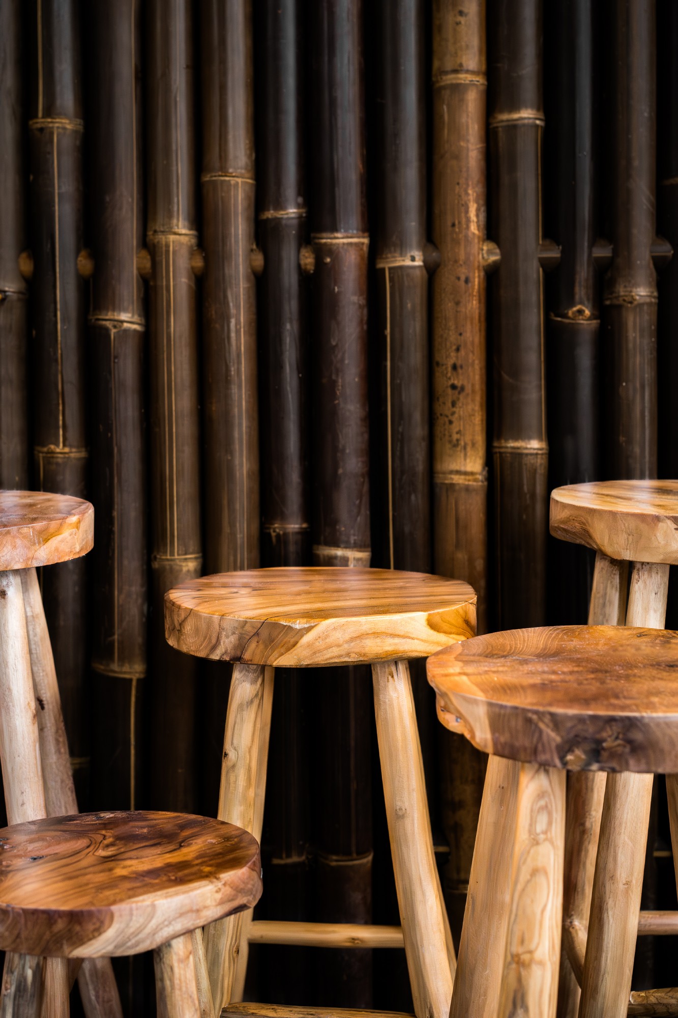 Hocker 'Kansas' Teak natur, in 3 Größen von fischer's lagerhaus