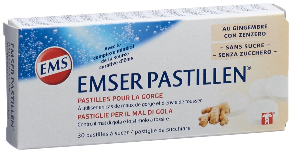 EMSER Pastillen zuckerfrei mit Ingwer Blist 30 Stk