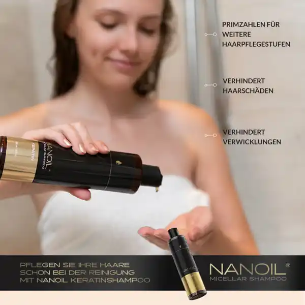 Mizellenshampoo mit Keratin