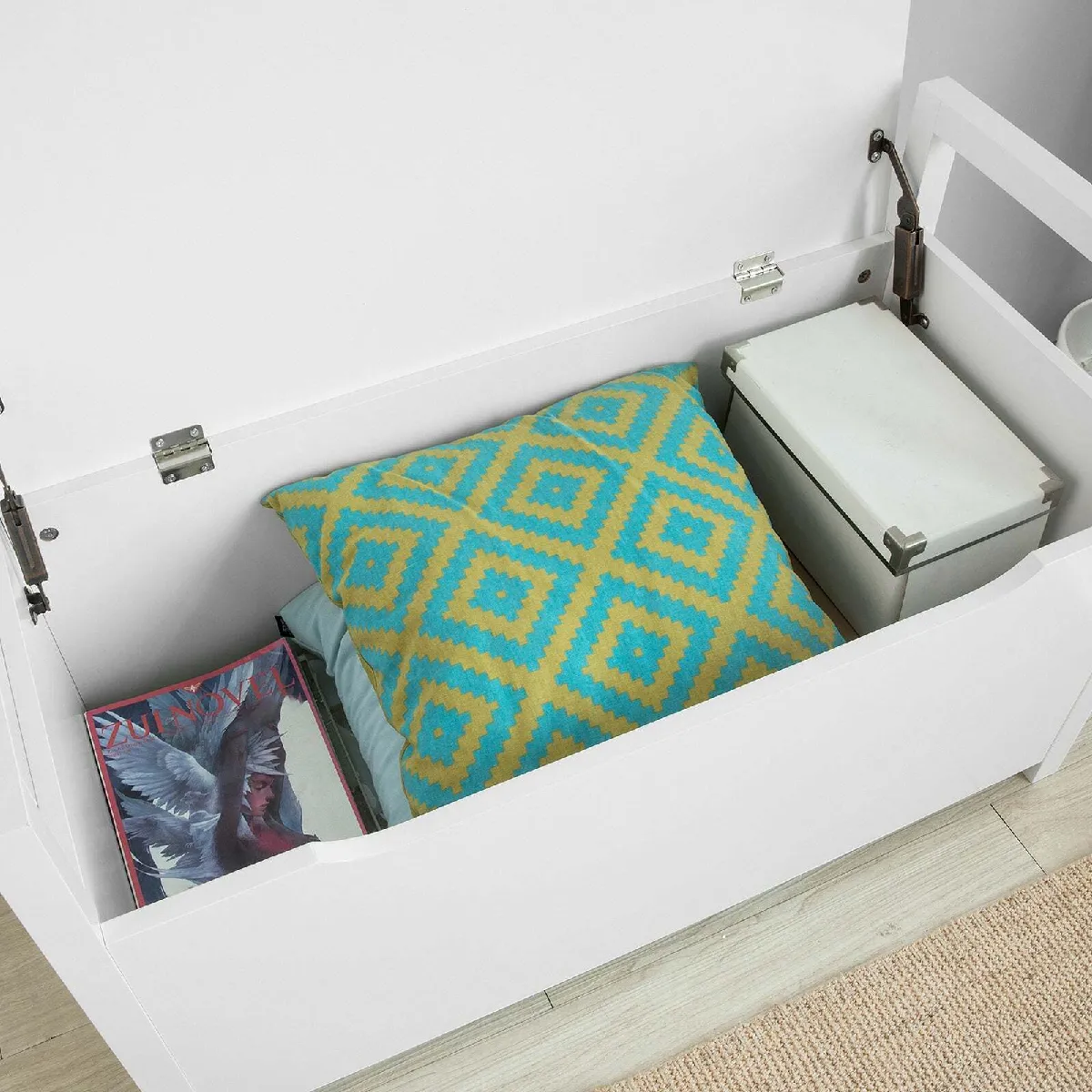 SoBuy FSR76-W Banc de Rangement