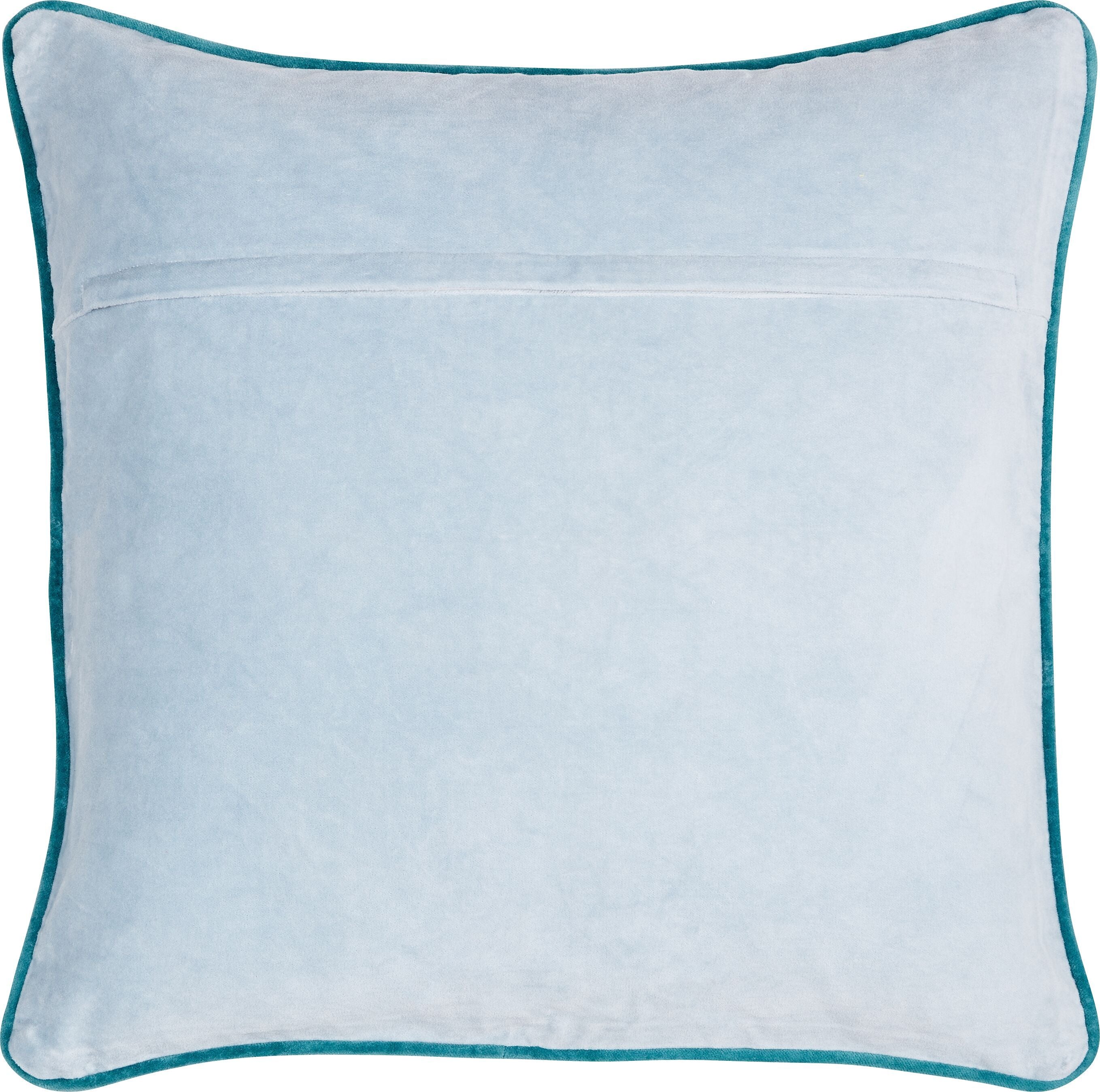 VELVET Zierkissen - gelb / B: 50.0 cm x H: 50.0 cm