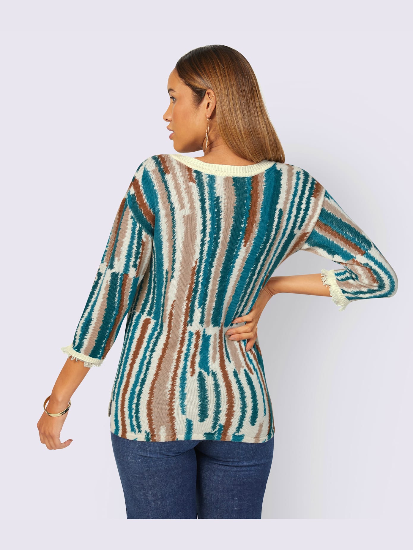 Pull à col montant mélange de viscose doux