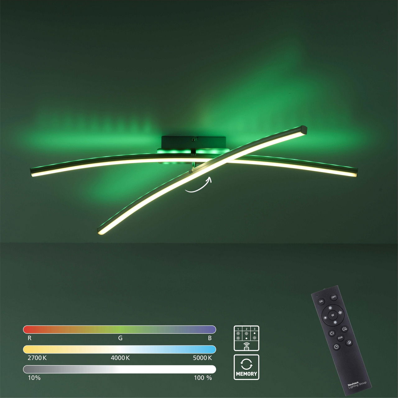 Just Light LED-Deckenleuchte ALINA