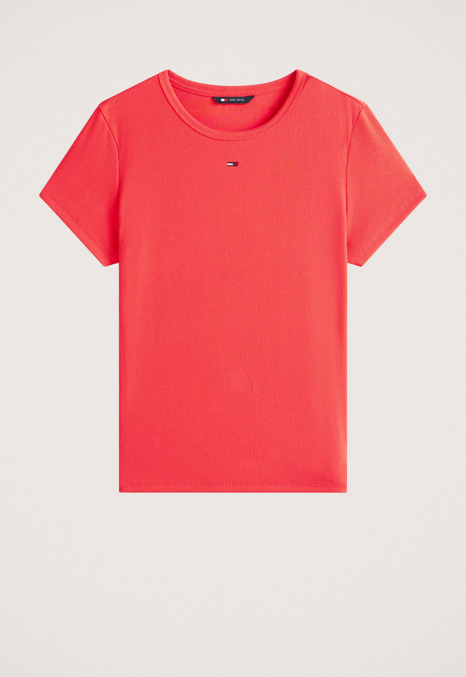 Tommy Jeans Slim Geribd T-shirt