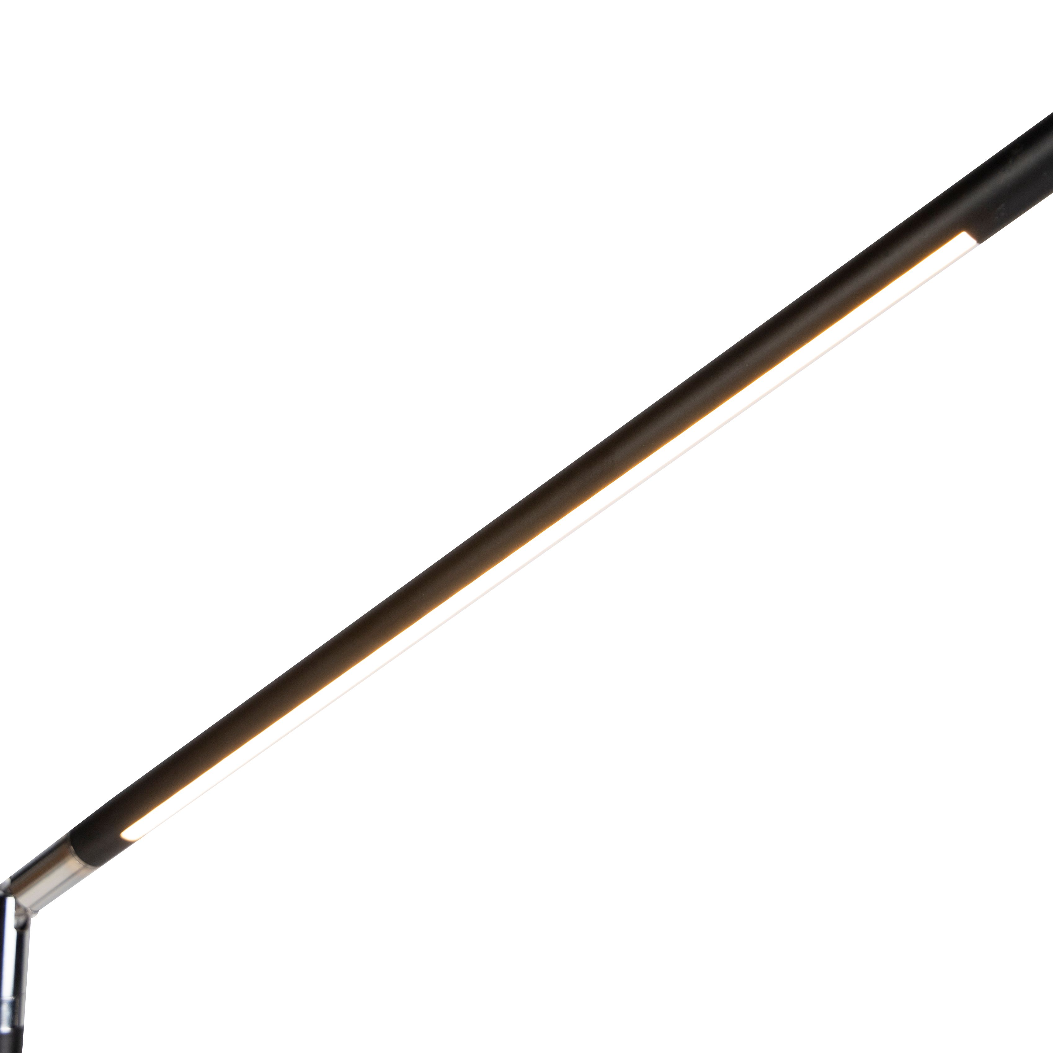 Moderne vloerlamp zwart incl. LED met touch dimmer - Berdien