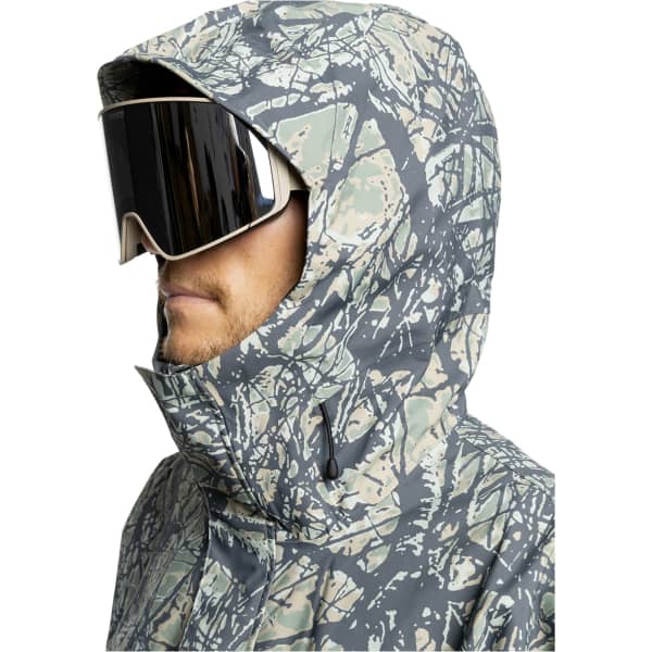 Veste de ski QUIKSILVER HIGH ALTITUDE 20K JK WOODLAND ABSTRACT SEA SPRAY