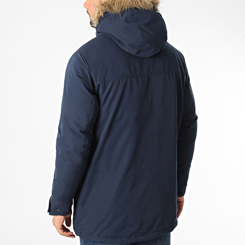 Parka Capuche Fourrure Winner Bleu Marine