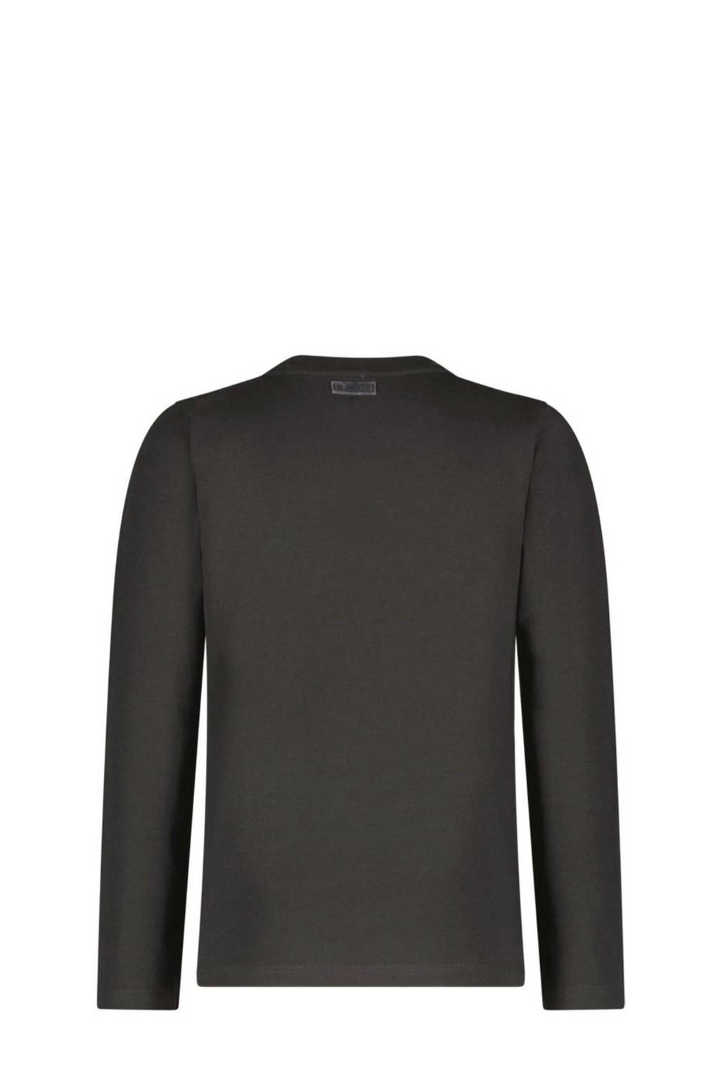 B.Nosy longsleeve Tobias met printopdruk antraciet