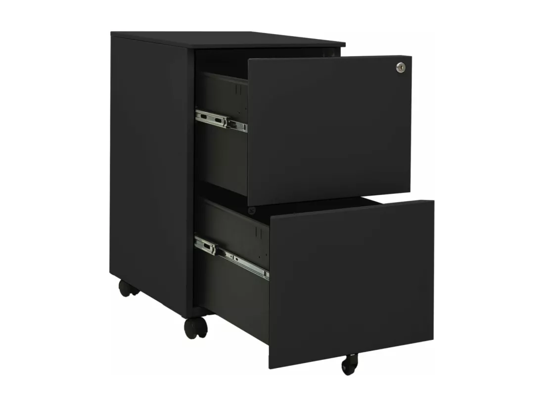 Classeur mobile Anthracite 39x45x67 cm Acier