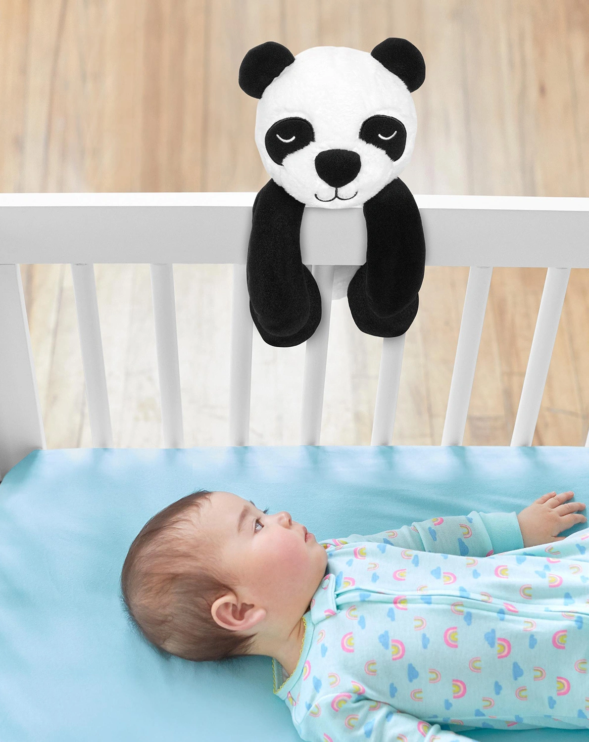 Babytröster PANDA in weiß/schwarz