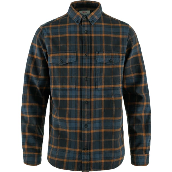 Chemise FJALLRAVEN ÖVIK TWILL SHIRT M DARK NAVY-CHESTNUT