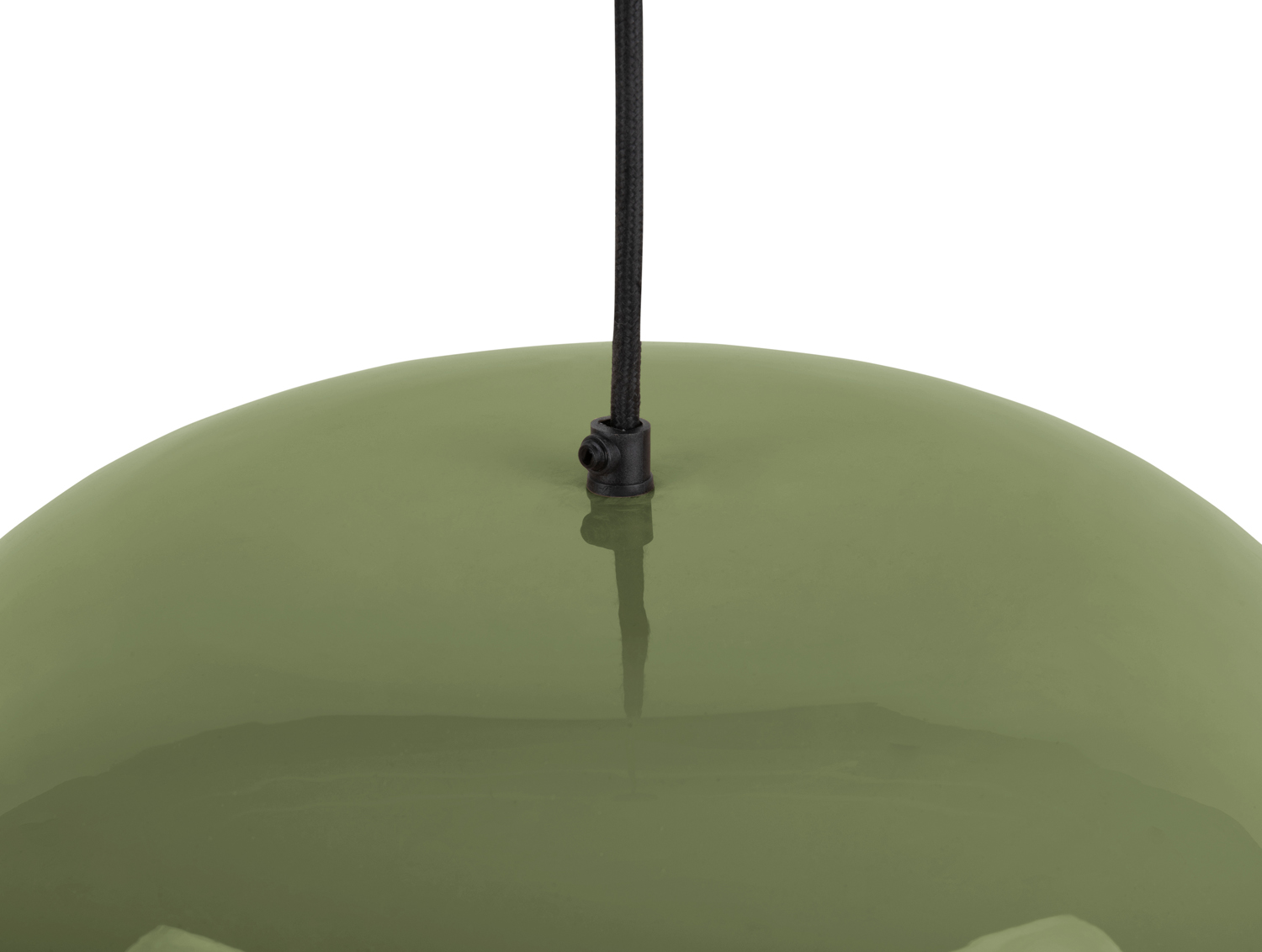 Pendant lamp Waved large enamel jungle green