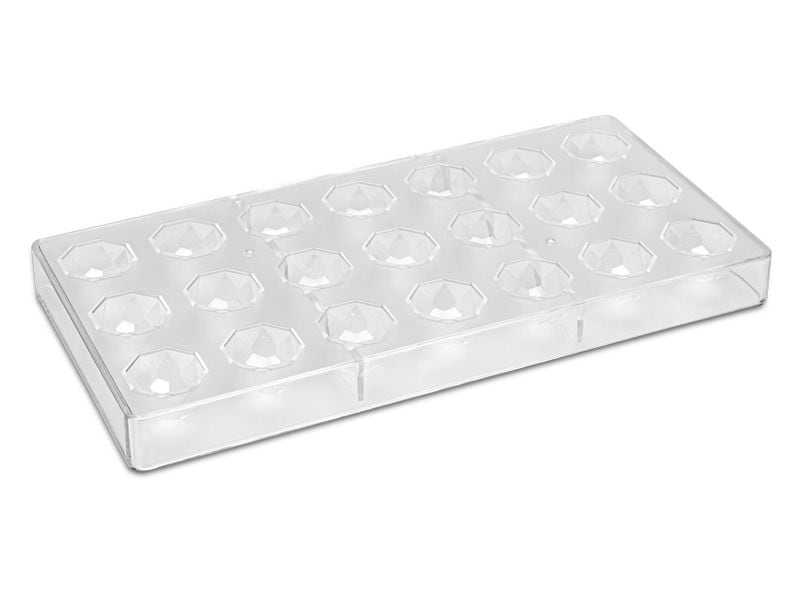 Städter Pralinenform Diamant 13.5 x 27.5 cm Giessform für Pralinen
