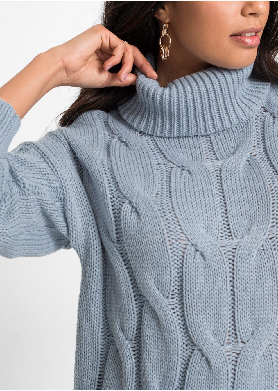 Pull à motif torsadé
