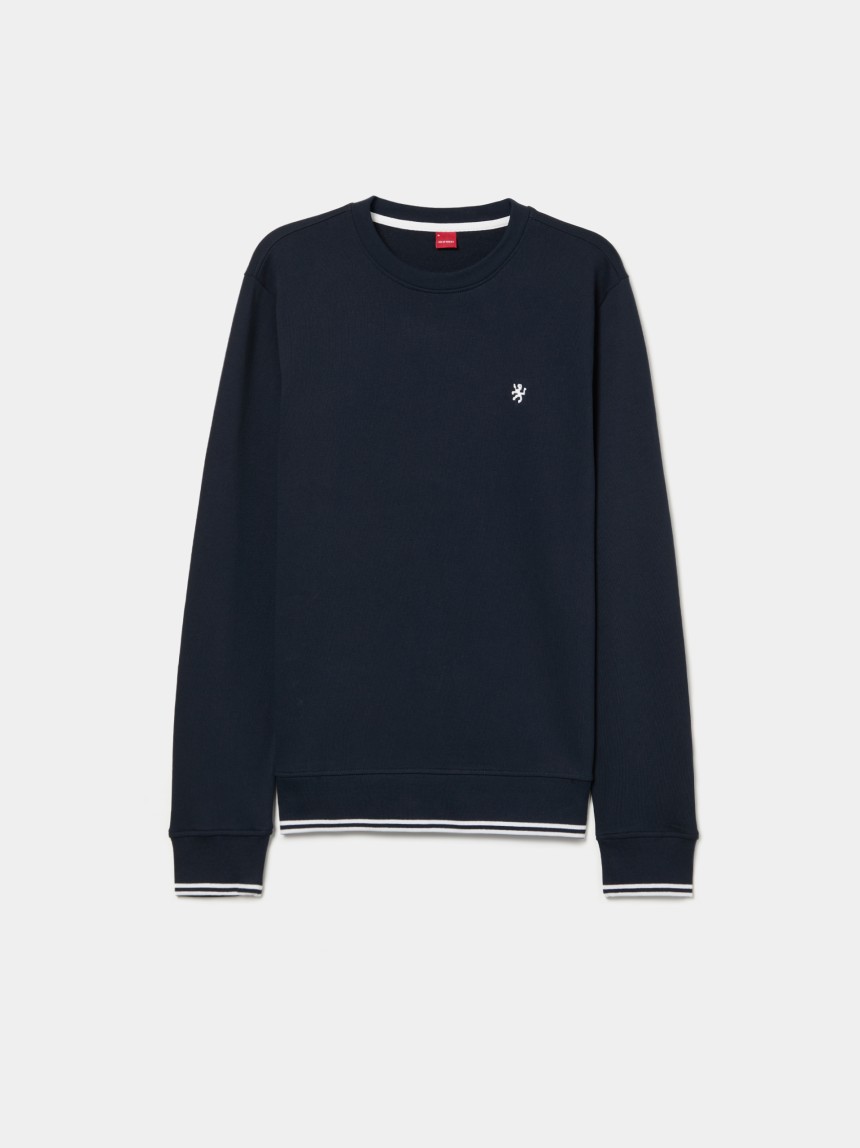 Sweater de algodão com riscas