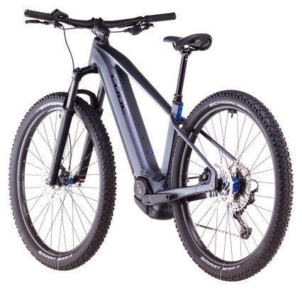 VTT Électrique Semi-Rigide Cube Reaction Hybrid Pro 600 Shimano Deore/Deore XT 12V 600 Wh 27.5'' Gris Metallic 2025