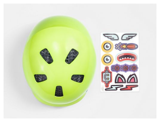 Casque Bontrager Jet WaveCel Vert vis / Bleu royal Adolescent