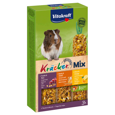 Vitakraft Kräcker Trio Mix Nuss, Honig & Citrus 3er