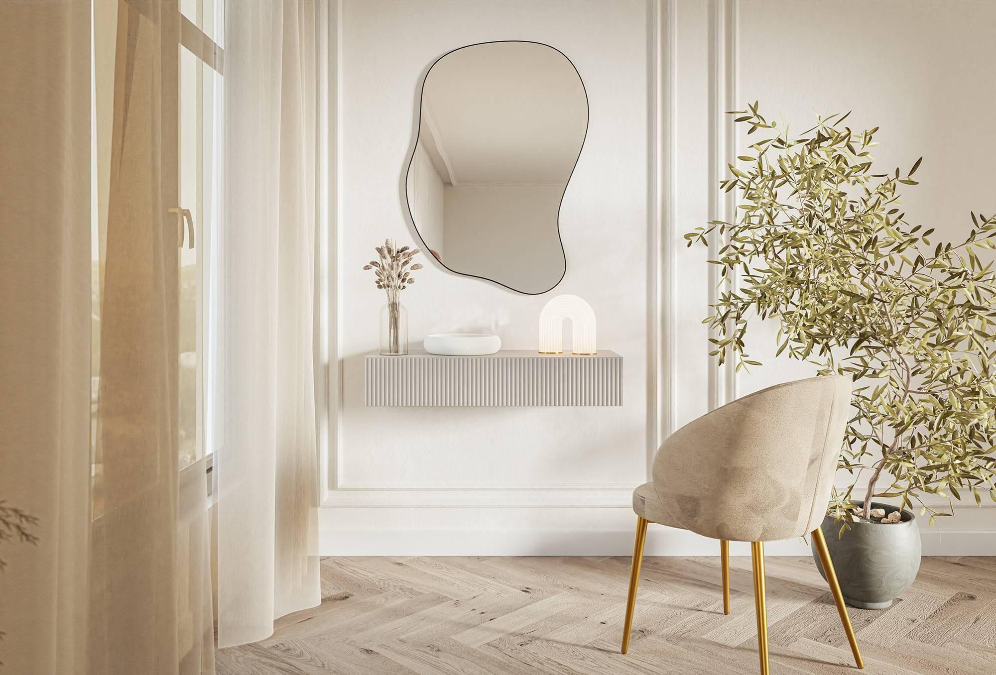 NADUVI Collection Vesper Sidetable Zwevend - Greige