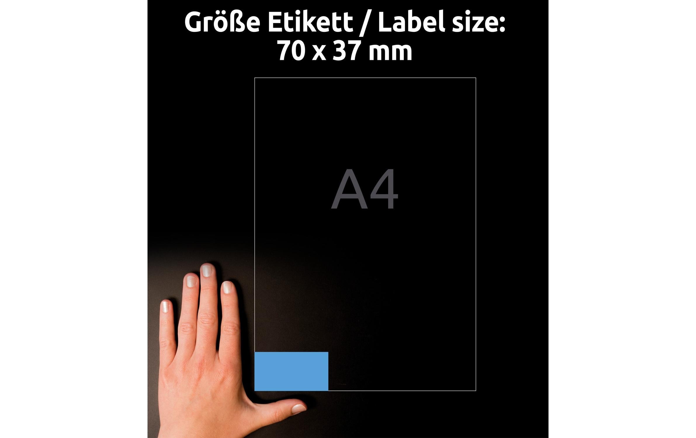 Universal-Etiketten Blau, 100 BlattEtiketten