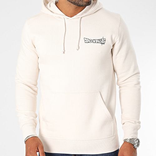 Sweat Capuche Back Goku Beige