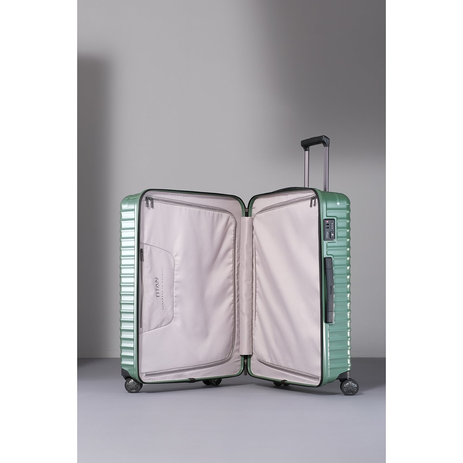 TITAN Litron 4 Wheel Trolley L grape green