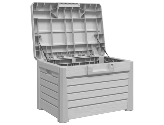 VIDAXL - Coffre Boîte à coussins d'extérieur gris 73x50,5x46,5 cm polypropyl...