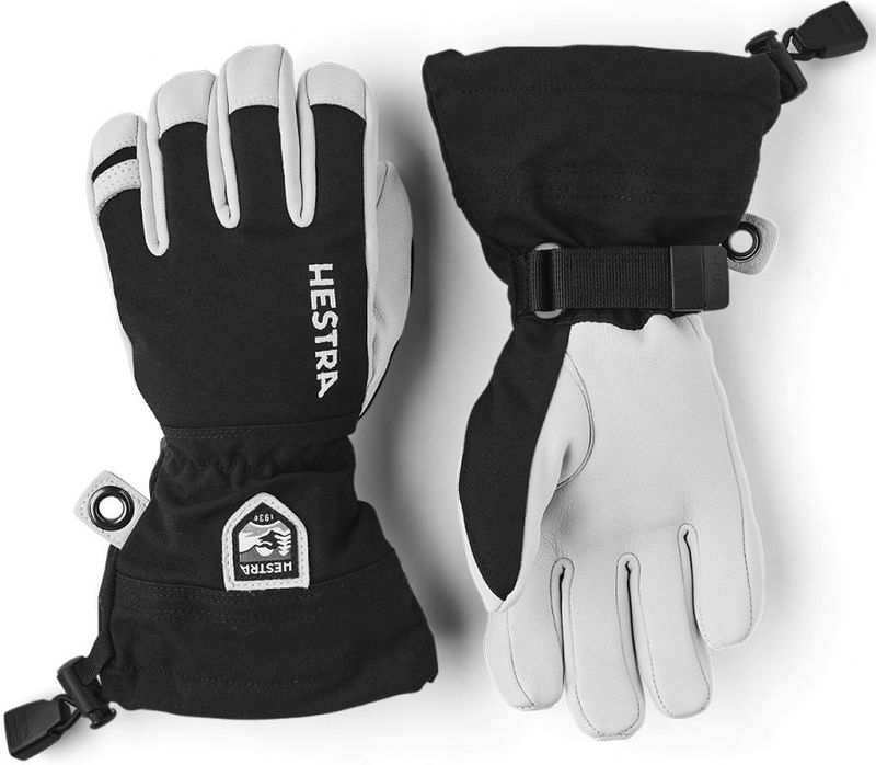 Hestra - Army Leather Heli - Skihandschoenen - Zwart - Geitenleer - G-loft Isolatie