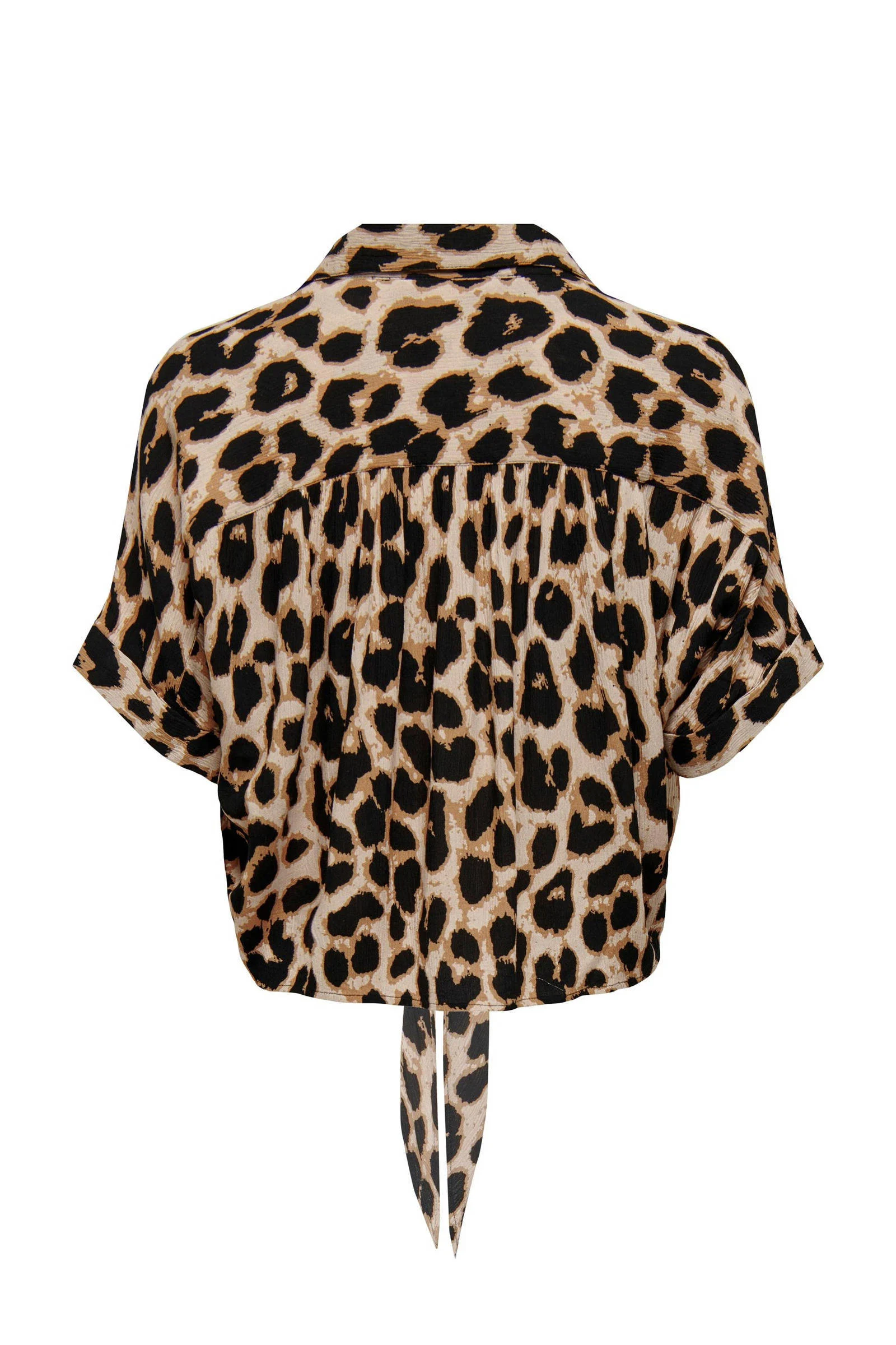 ONLY blouse ONLPAULA met panterprint bruin/zwart