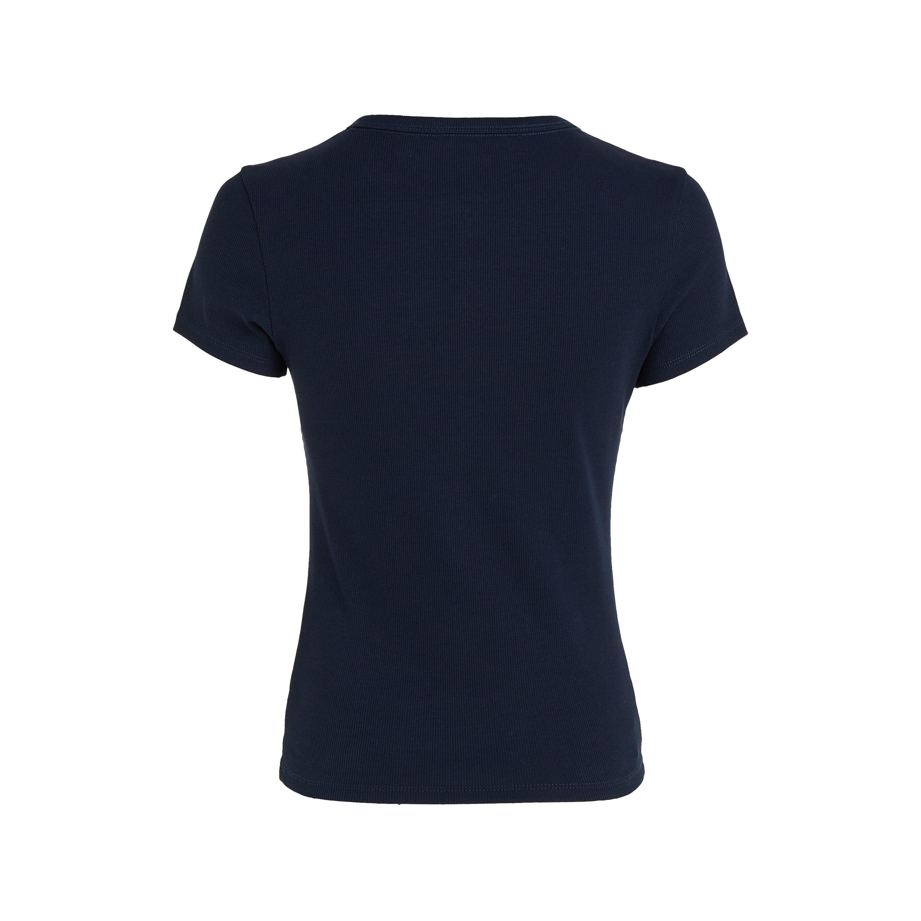 Tommy Jeans Short Sleeve Logo Ribbed T Shirt