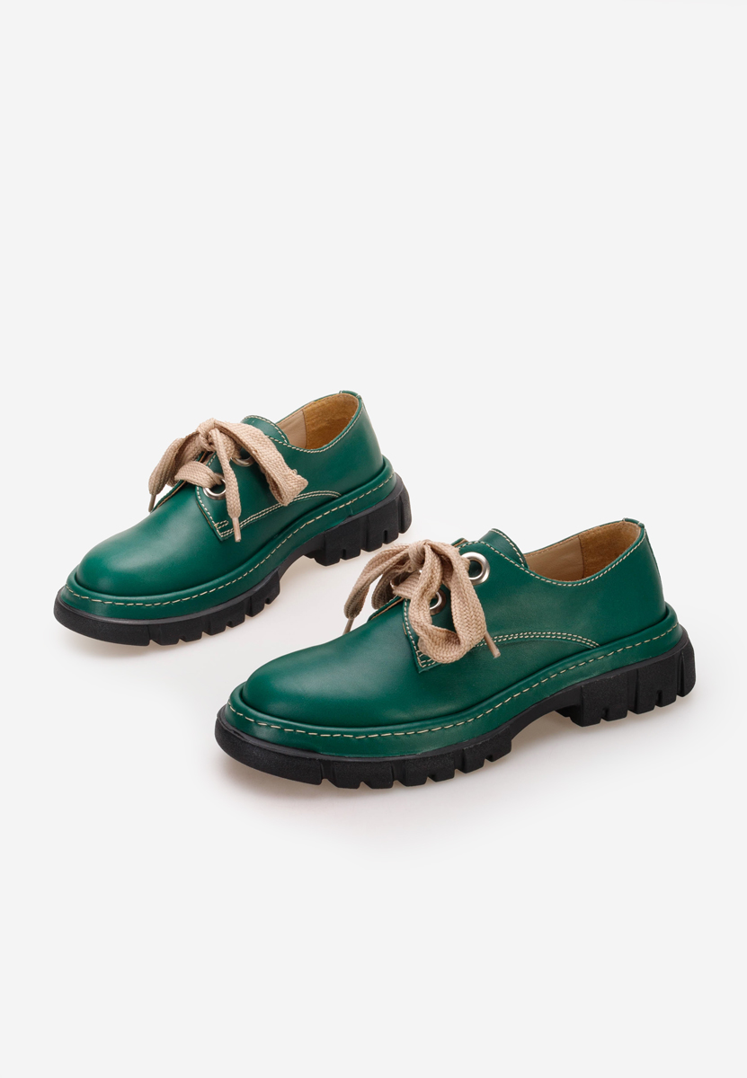 Chaussures casual femme en cuir vert Dasha V2