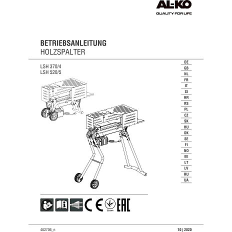 AL-KO brændekløver LSH 370/4