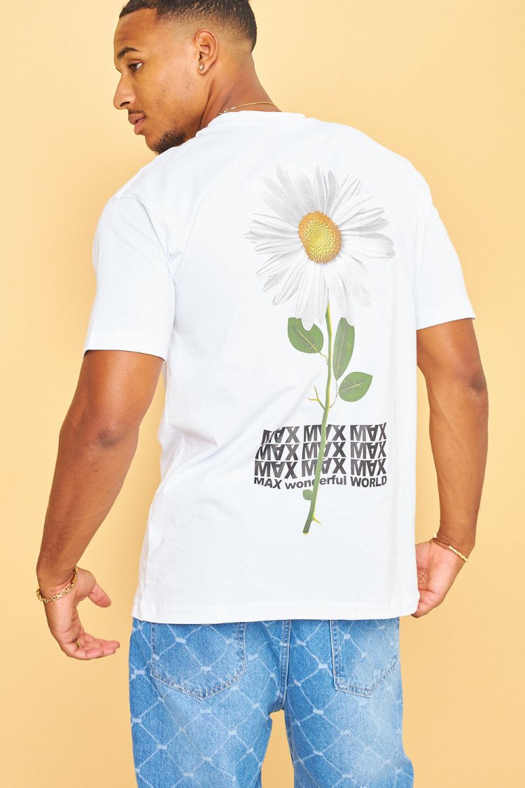 T-shirt fleurs 