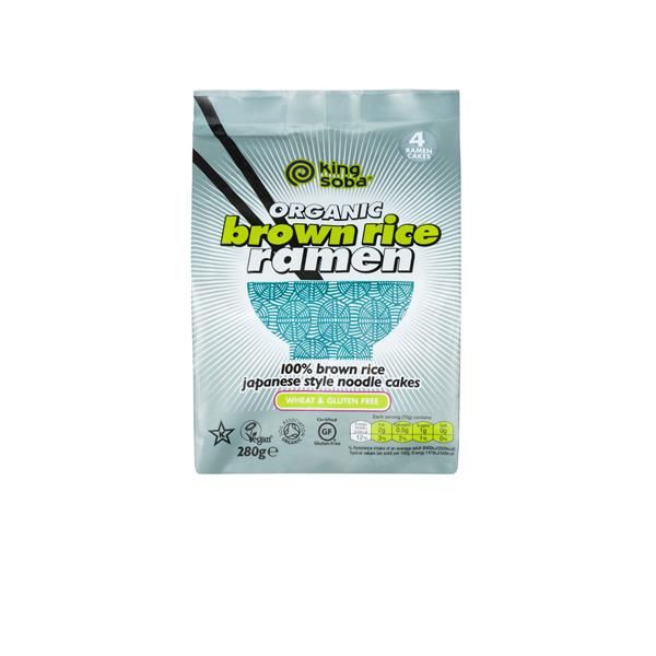 King Soba Bio Noodles Ramen Arroz Integral 280G (4 X 70G)