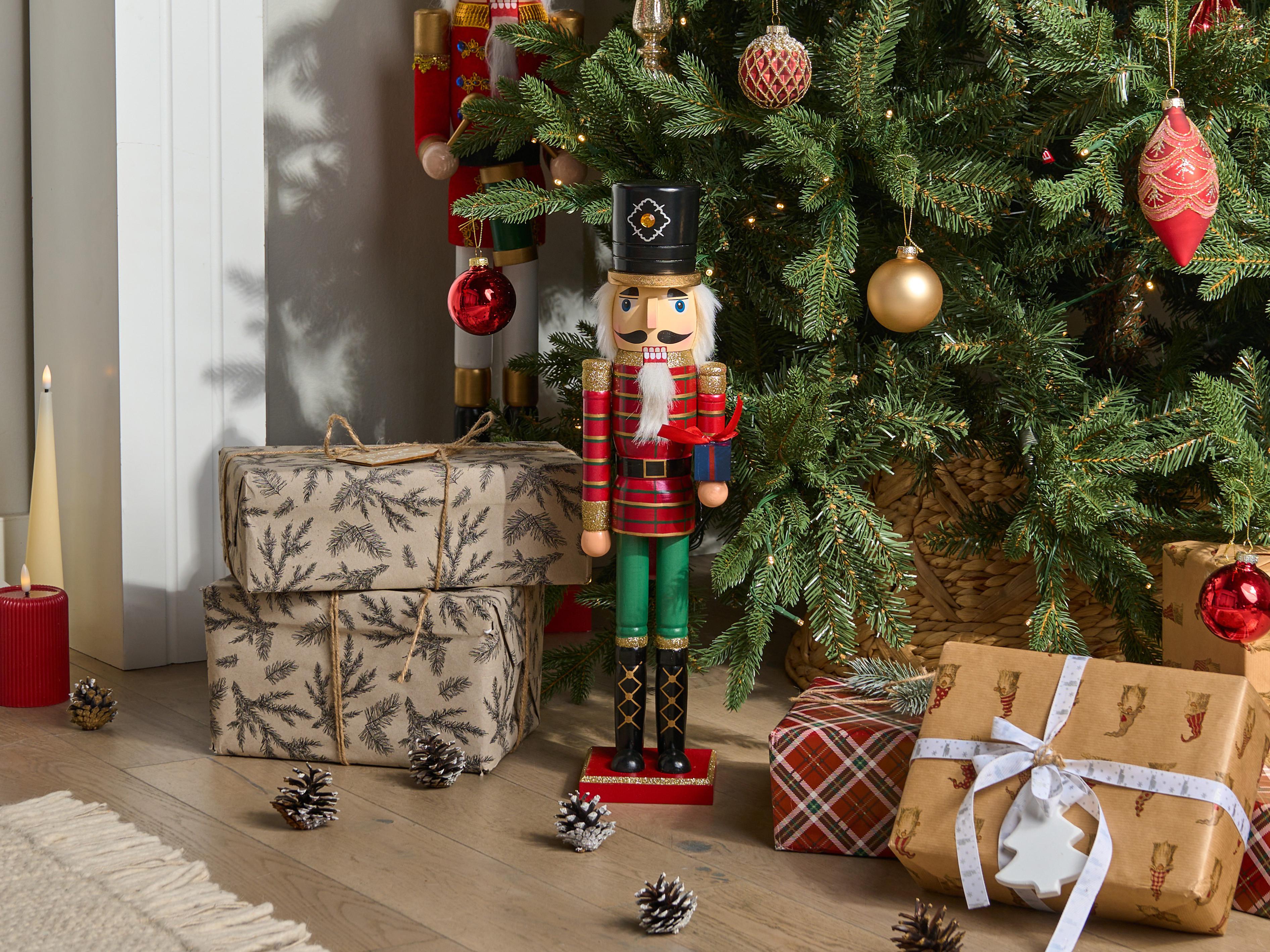 Figuur RODSJON Notenkraker 50 cm Rood